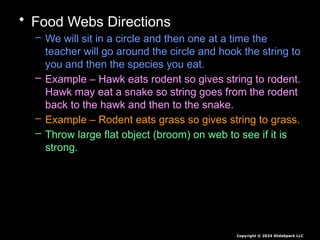 Food Webs Lesson for Middle School Ecology Science Class | PPTX