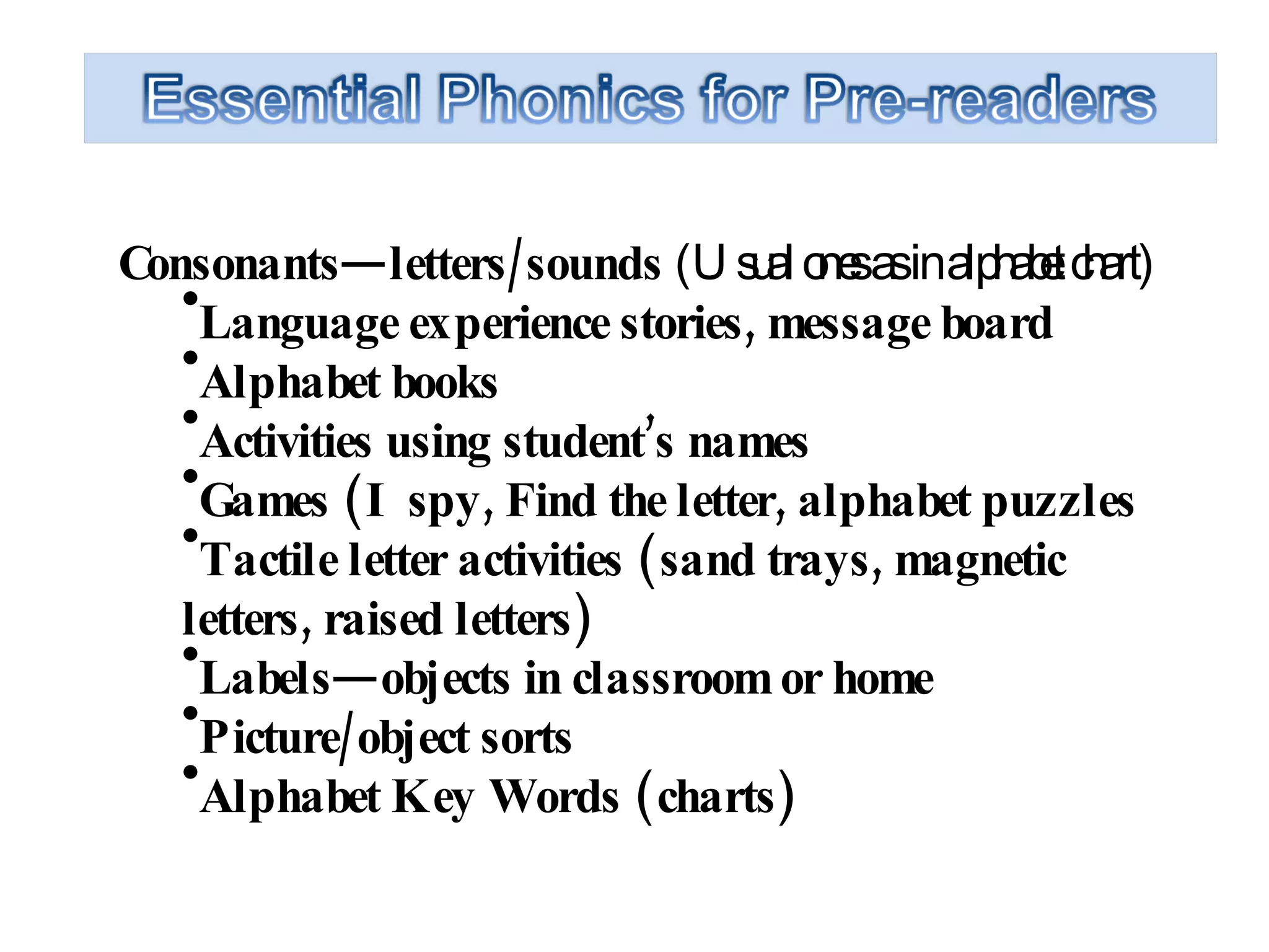 Phonics Instructional Strategies (Part 1) | PPT