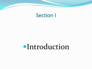 Section I
Introduction
 