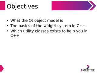 Qt Application Programming with C++ - Part 1 | PPT
