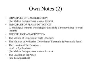 Fire and Gas Detection System : Part 1_The Field Devices and Its Panels ...