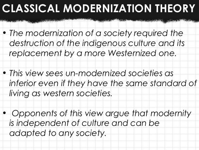 Examples Of Modernization In Modern Time