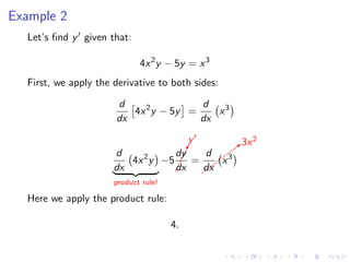 Implicit Differentiation, Part 2 | PDF