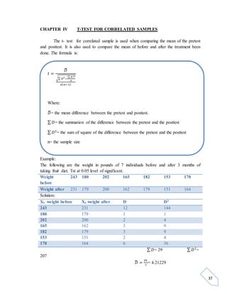 Parametric Statistics | DOCX