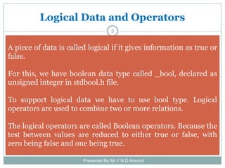 Selection & Making Decisions in c | PDF