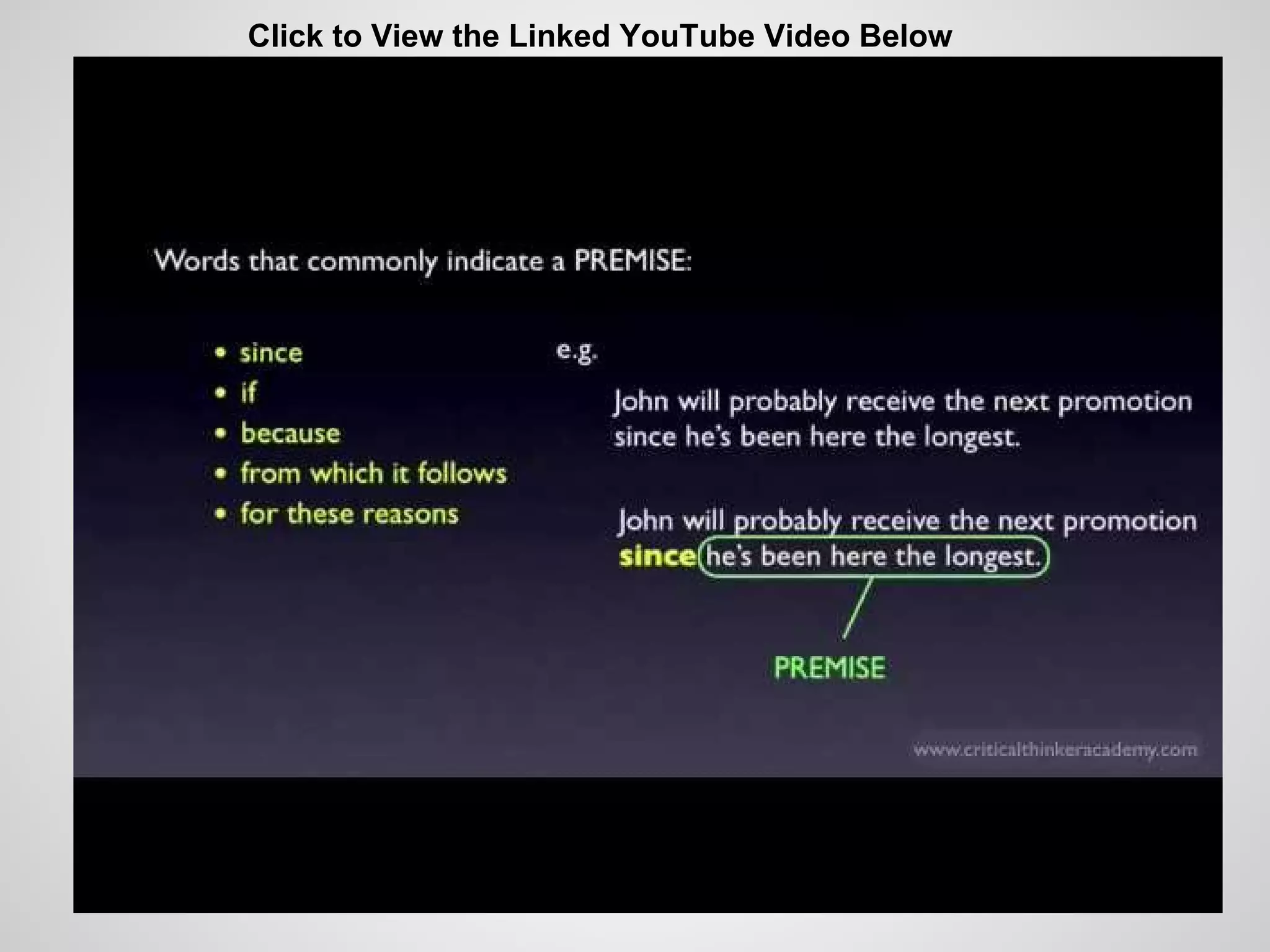 Click to View the Linked YouTube Video Below

 