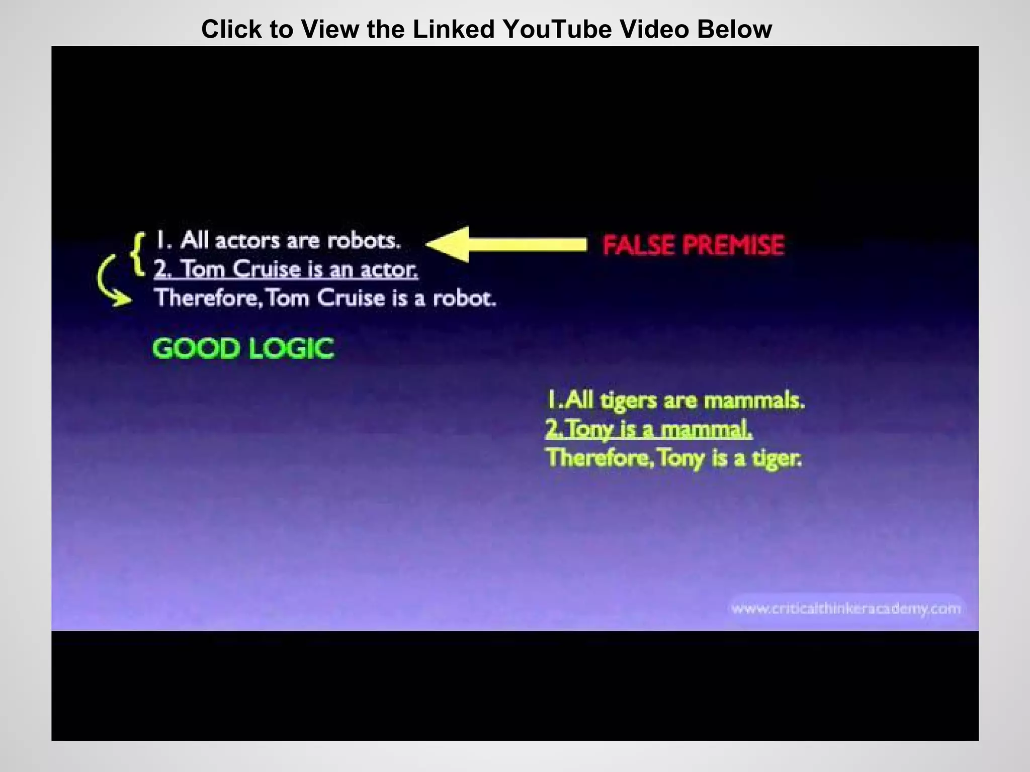 Click to View the Linked YouTube Video Below

 