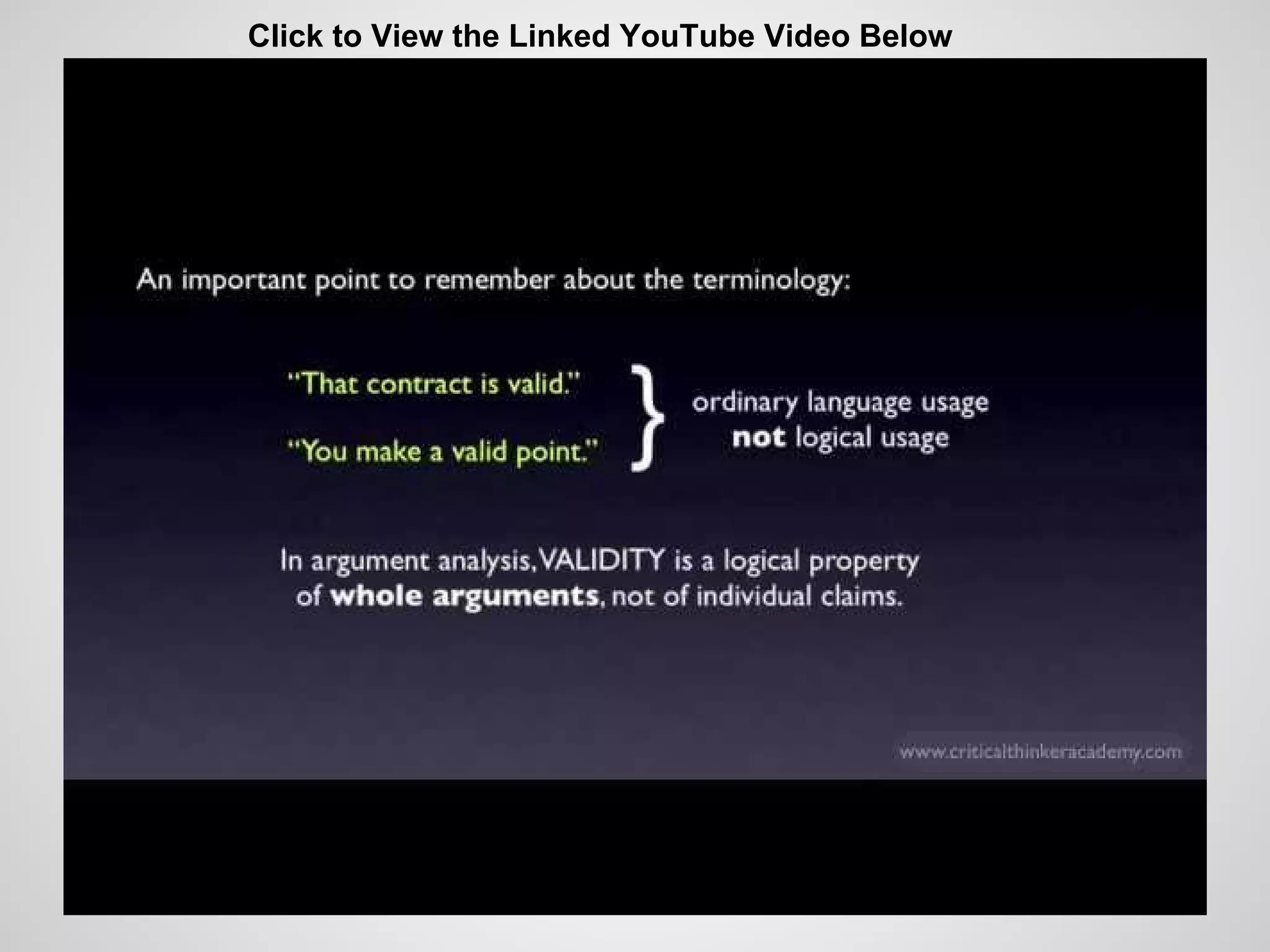 Click to View the Linked YouTube Video Below

 