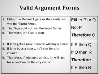 Understanding Logical Argumentation Structure And Reasoning
