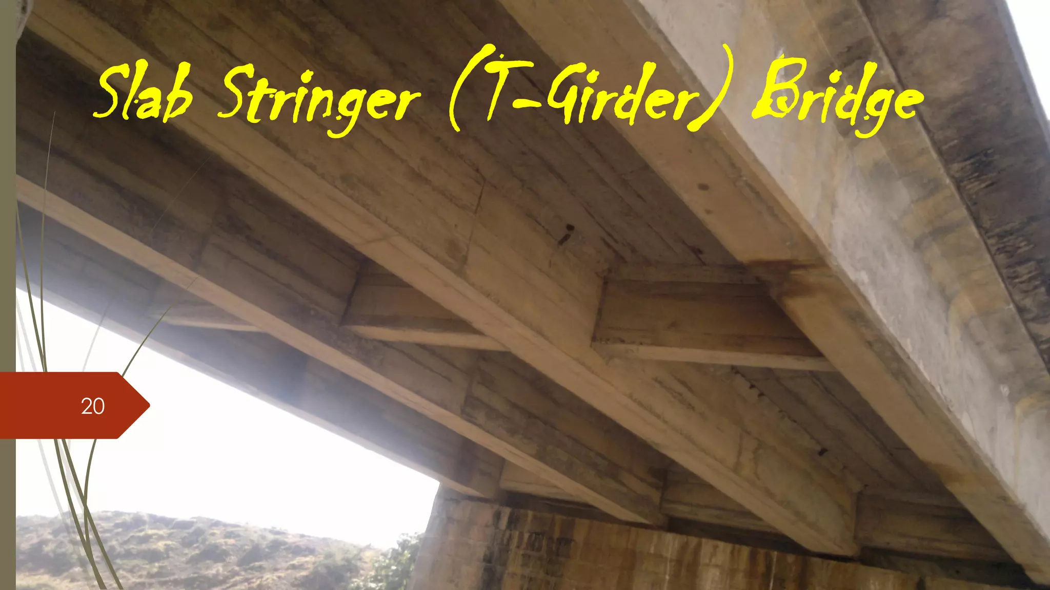 Slab Stringer (T-Girder) Bridge

20

 