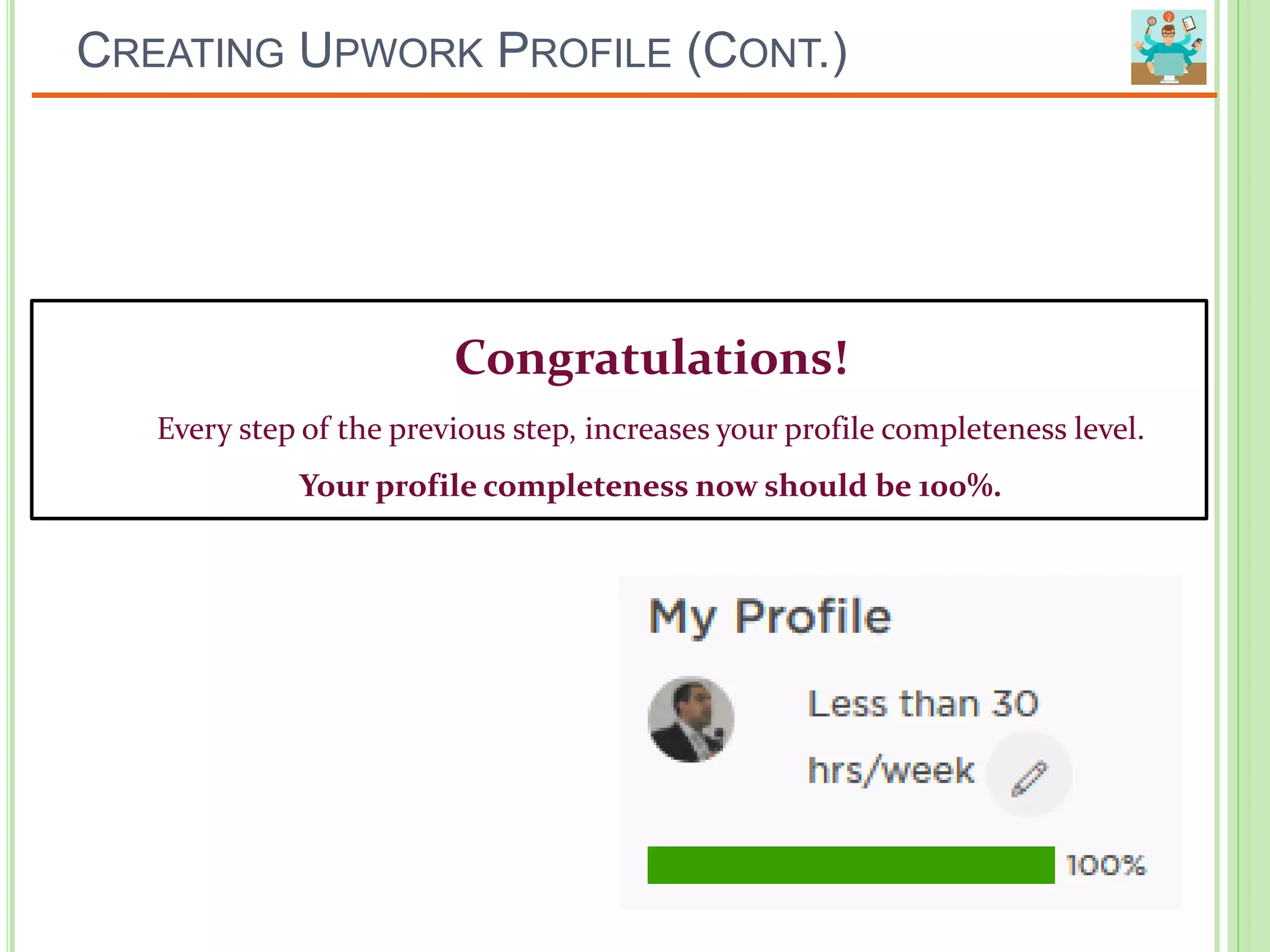 Creating a successful Upwork profile. | PDF