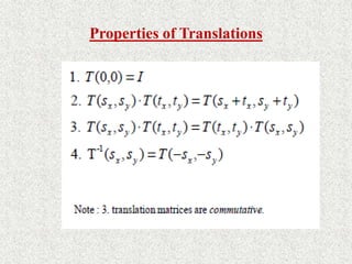 Properties of Translations
 