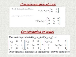 Homogeneous form of scale
Concatenation of scales
 