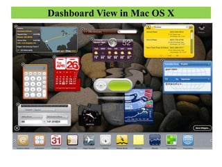 Dashboard View in Mac OS X
 