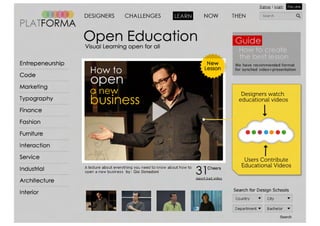 Online Platform for Italian Design