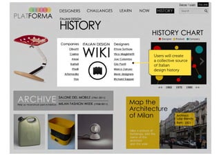 Online Platform for Italian Design