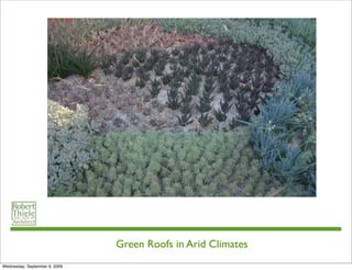 Green Roofs in Arid Climates
Wednesday, September 9, 2009
 
