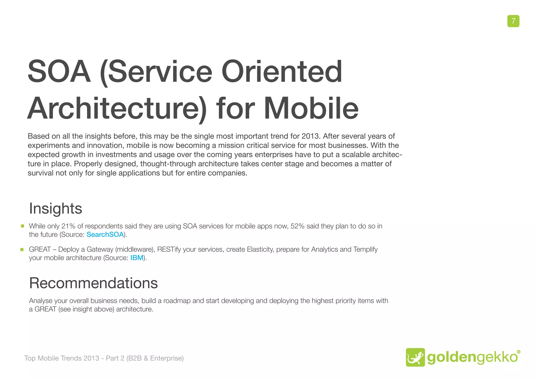 Top Mobile Trends 2013 - Part 2 (B2B and Enterprise)