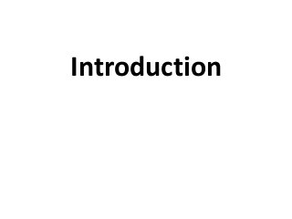 Introduction
 