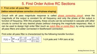 Active RC Filters Design Techniques | PDF