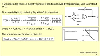 Active RC Filters Design Techniques | PDF