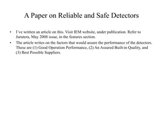 Fire and Gas Detection System : Part 2_Block Diagram_Philosophy, Signal ...