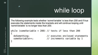 z
while loop
11/23/2022
Lesson
3
-
LED
Display
PART
2
|
MIDTERM
|
Mark
John
P.
Lado,
MITc
56
 