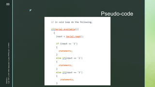 z
Pseudo-code
11/23/2022
Lesson
3
-
LED
Display
PART
2
|
MIDTERM
|
Mark
John
P.
Lado,
MITc
88
 