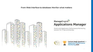 From web interface to database: Monitor what matters