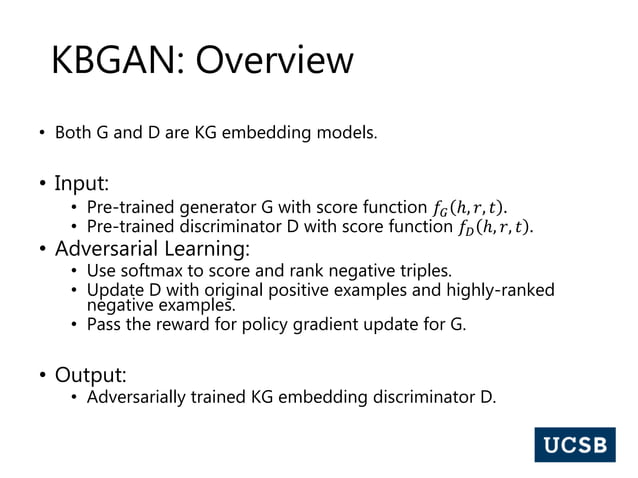 Knowledge Graph Embedding | PPT