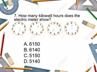 Electric Meter Example Math 6 Part 2 MATH INTERVENTION MATERIALS FOR LEAST MASTERED SKILLS IN ...