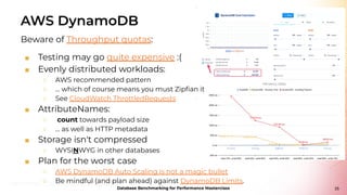Database Performance Magic Database Benchmarking for Performance Masterclass: Session 2 - Data ...