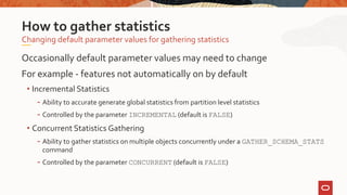 Part2 Best Practices for Managing Optimizer Statistics | PPTX
