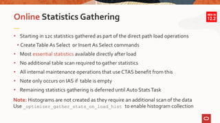 Part2 Best Practices for Managing Optimizer Statistics | PPTX