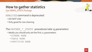Part2 Best Practices for Managing Optimizer Statistics | PPTX