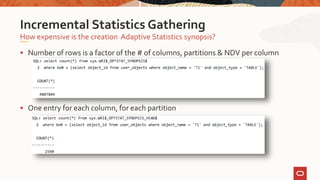 Part2 Best Practices for Managing Optimizer Statistics | PPTX