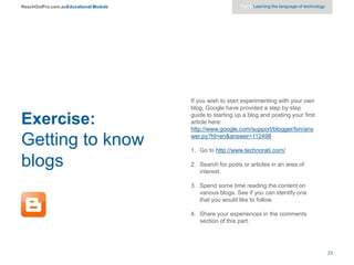Part 2 - Learning the Language of Technology Tutorial | PPTX