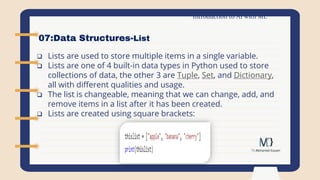 Intro to python | PPT