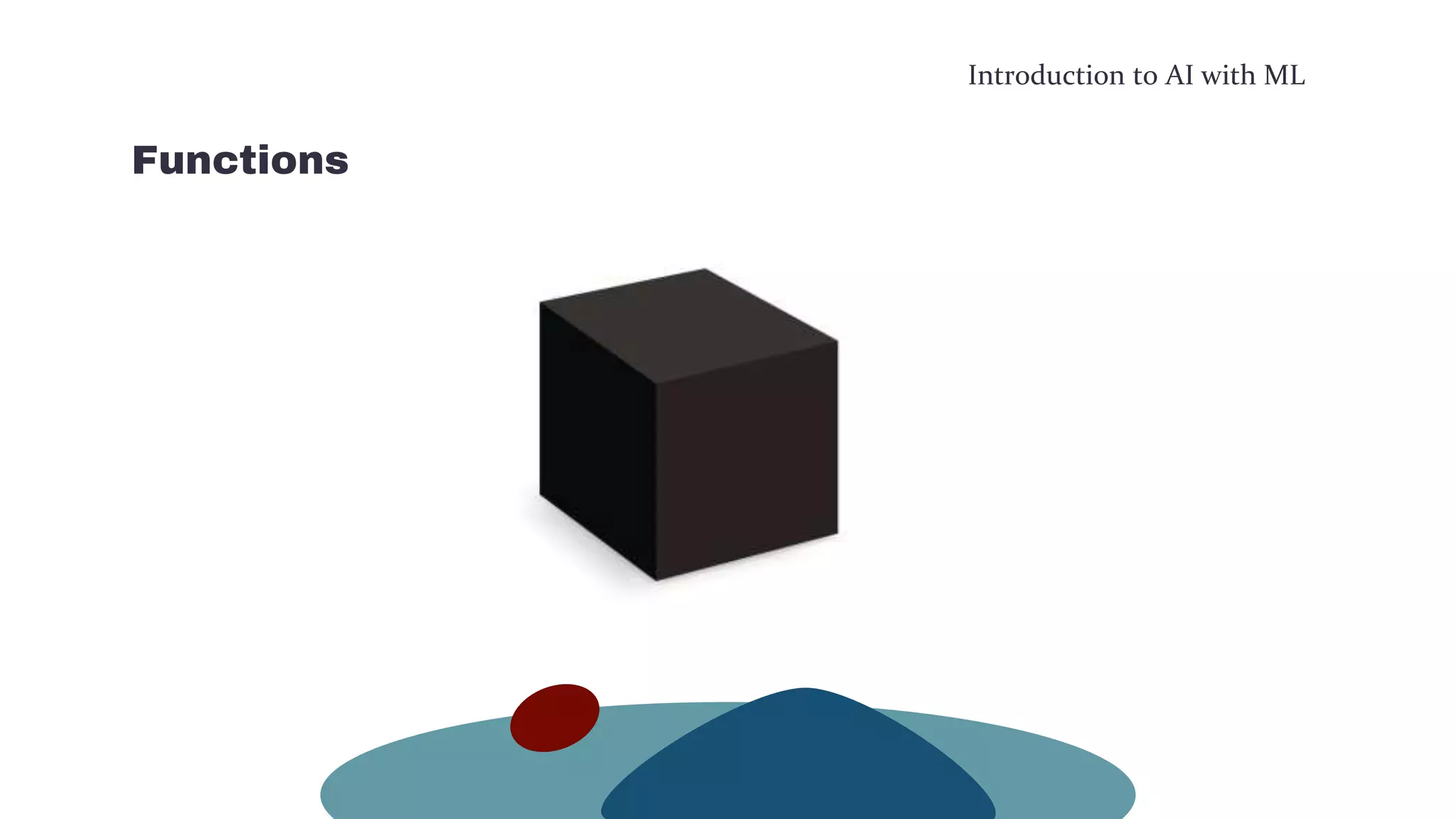 Introduction to AI with ML
Functions
 