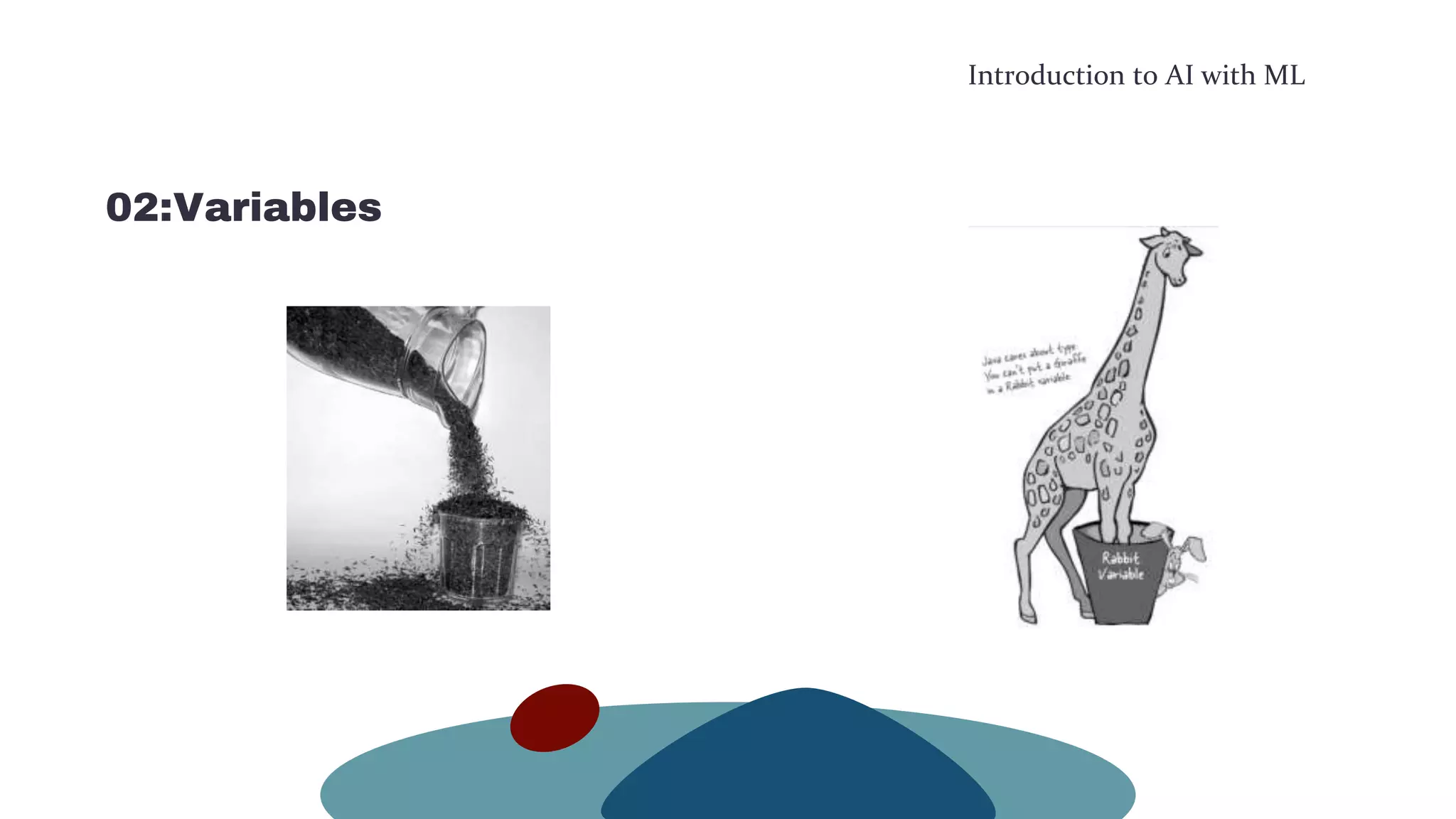 Introduction to AI with ML
02:Variables
 