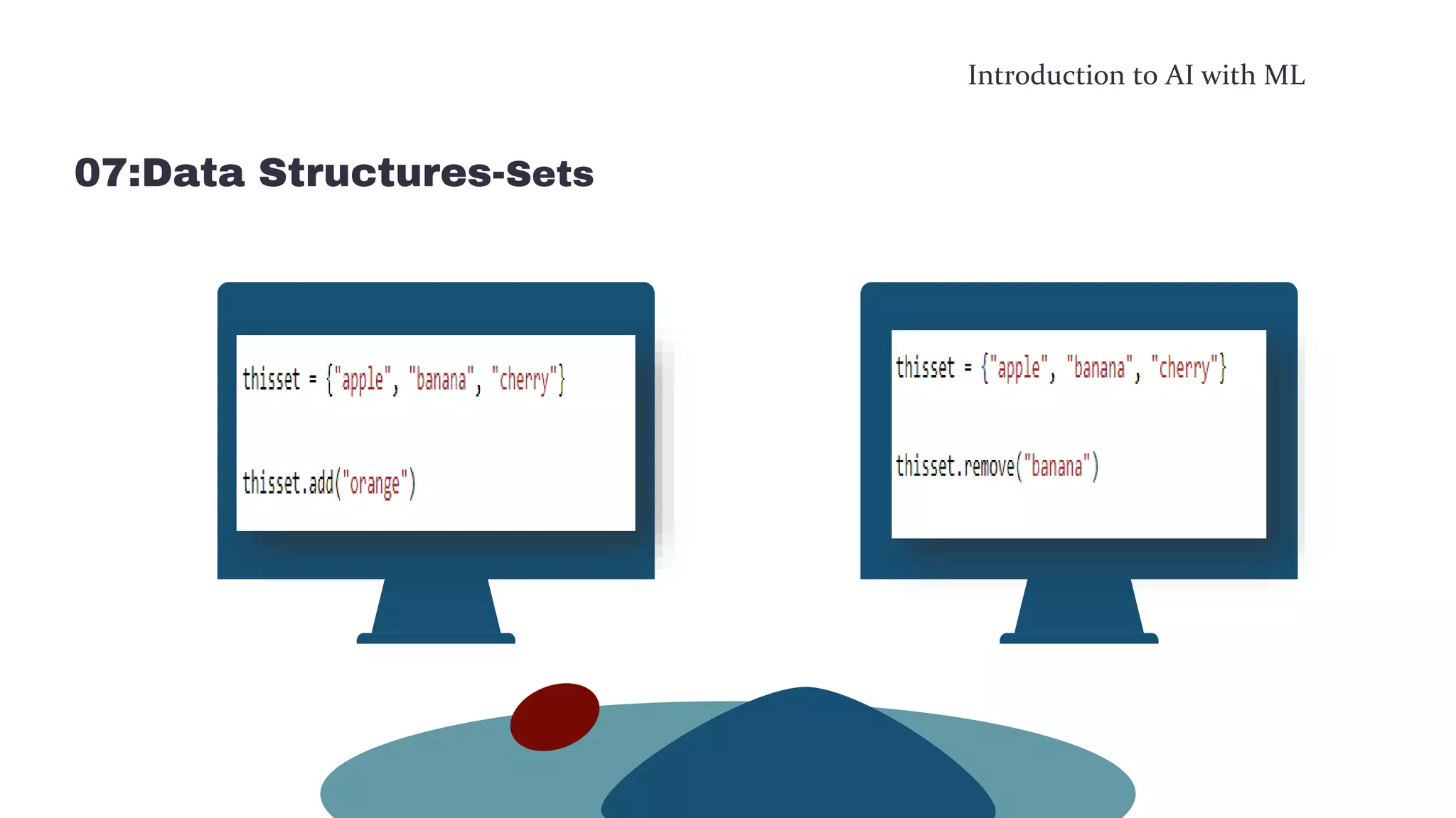 Introduction to AI with ML
07:Data Structures-Sets
 