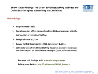 19<br /> How often do job candidates include their social networking websites on their resumes? <br />n = 515<br />