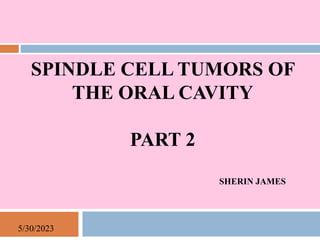 PART 2 spindle cell tumors.pptx