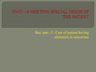 Part 2 unit 14 bsc | PPTX