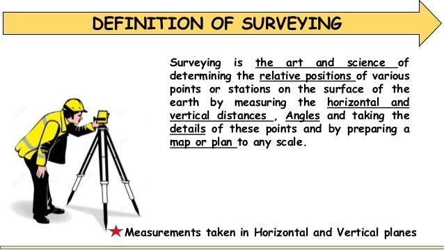 Introduction To Surveying - 5 definition of surveying