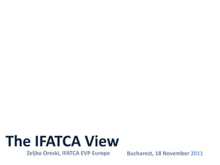 Thank you!




The IFATCA View
 