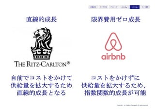 Copyright (c) Takahiro Yamaguchi All rights reserved.
セグメンテーション
ユーザーが価値を受け取りやす
い”既存の”市場を見つける
＝元々使っていたどの手段の代
わりになるのかを直感的に理解
してもらうため
ターゲティング
価値を最も感じる人・お金を
払ってでも価値を享受したい人
を探す
＝既存の市場の中のどの人が最
も価値を感じてくれるのかを具
体化する
ポジショニング
競合との比較で選ばれるよう、
選んだマーケットの文脈に合わ
せて優位性を明確化する
＝競合の代わりにその手段にお
金を払う理由を提示する
対象とした市場は妥当で
あるかどうか
想定していたターゲット
は妥当であるかどうか
競合に対する優位性をタ
ーゲットに訴求できてい
るかどうか
STPの定義
リリース後に
検証すべきこと
どの市場が反応したのかを見極
め、反応した市場に合わせる
➝例えばおもちゃ市場を想定し
て参入したとしても、学習市場
が反応したとすれば、学習市場
が正しいと判断する
どのようなカテゴリのユーザー
が反応したのかを見極め、反応
したユーザーに合わせる
➝例えば20代前半女性をターゲ
ットにしていたとしても、20代
後半女性がリアクションした場
合、20代後半女性にシフトする
ターゲットが何を優位であると
感じたかを見極め、反応した優
位性に合わせる
➝例えば低価格を優位性と想定
したとしても、使い心地を優位
と反応したとすれば、使い心地
が正しいと判断する
検証結果を
どう反映するか
（STP再定義）
S
T
P
アイデア期 プレシード
シード
（リリース前）
シード
（リリース後）
ｸﾞﾛｰｽ模索もやもや期
 