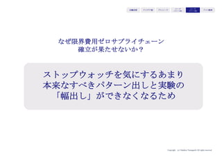 Copyright (c) Takahiro Yamaguchi All rights reserved.
価値を提供するための
最適なフォーマット
（手段、形状、経験全体）
を組み立てる
STPと、拡張する
BtoBモデルにフィット
する価格を設定する
ユーザーに届ける
最適ルートを構築する
・Productはユーザーに
対して価値を届ける
フォーマットとして妥
当か
・価格に対するユーザ
ーの納得度は高いか
・単発だけでなく、継
続的に購買するのに適
した価格か
・ターゲットユーザー
に適切に届くか
・それらのルートはコ
ストパフォーマンスが
高いか
4Pの定義
リリース後に
検証すべきこと
Product
Price
Place
アイデア期 プレシード
シード
（リリース前）
シード
（リリース後）
ｸﾞﾛｰｽ模索もやもや期
 