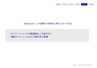 Copyright (c) Takahiro Yamaguchi All rights reserved.
Wearable Smart Toy Startup
身体モーションをセンサリングして
音声を出力する
アイデア期 プレシード
シード
（リリース前）
シード
（リリース後）
ｸﾞﾛｰｽ模索もやもや期
 