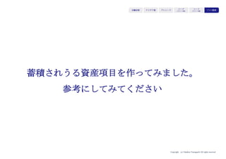 Copyright (c) Takahiro Yamaguchi All rights reserved.
グロース模索：Growth
アイデア期 プレシード
シード
（リリース前）
シード
（リリース後）
ｸﾞﾛｰｽ模索もやもや期
 